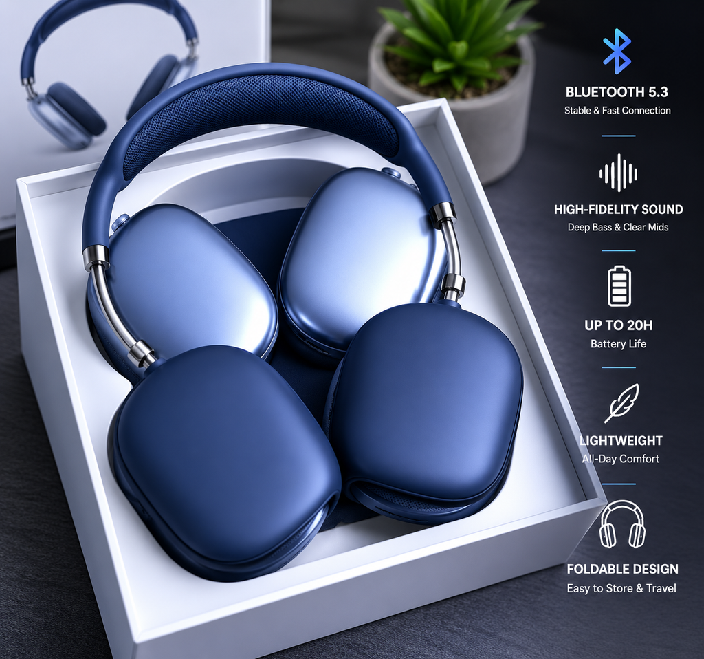 Premium Wireless Headphones Bluetooth 5.3